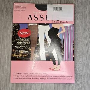Spanx Assets Lucky Leggings Maternity Size 1 NIB New Charcoal Gray Shapewear